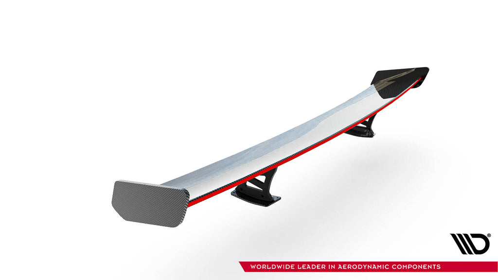 Carbon spoiler med interne parenteser lodret + LED Audi A3 / A3 S-linje / S3 / RS3 siden 8V / 8V ansigtsløftning