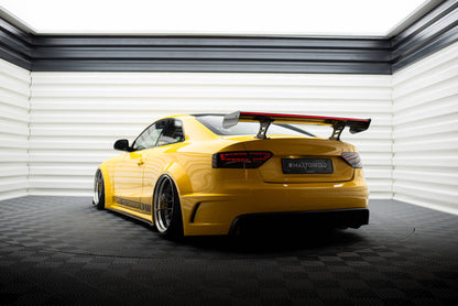 Carbon spoiler med interne parenteser lodret + LED Audi A5 Coupe 8t