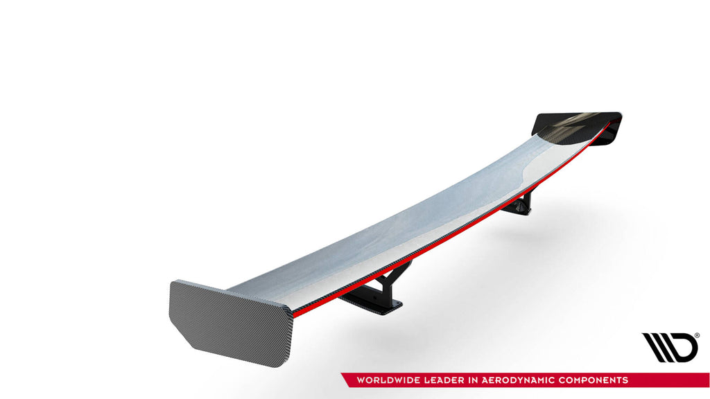Carbon spoiler med interne parenteser lodret + LED BMW 3 / m3 coupe E92