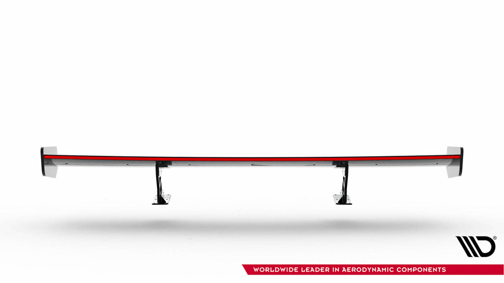 Carbon spoiler med interne parenteser lodret + LED BMW 3 / m3 coupe E92