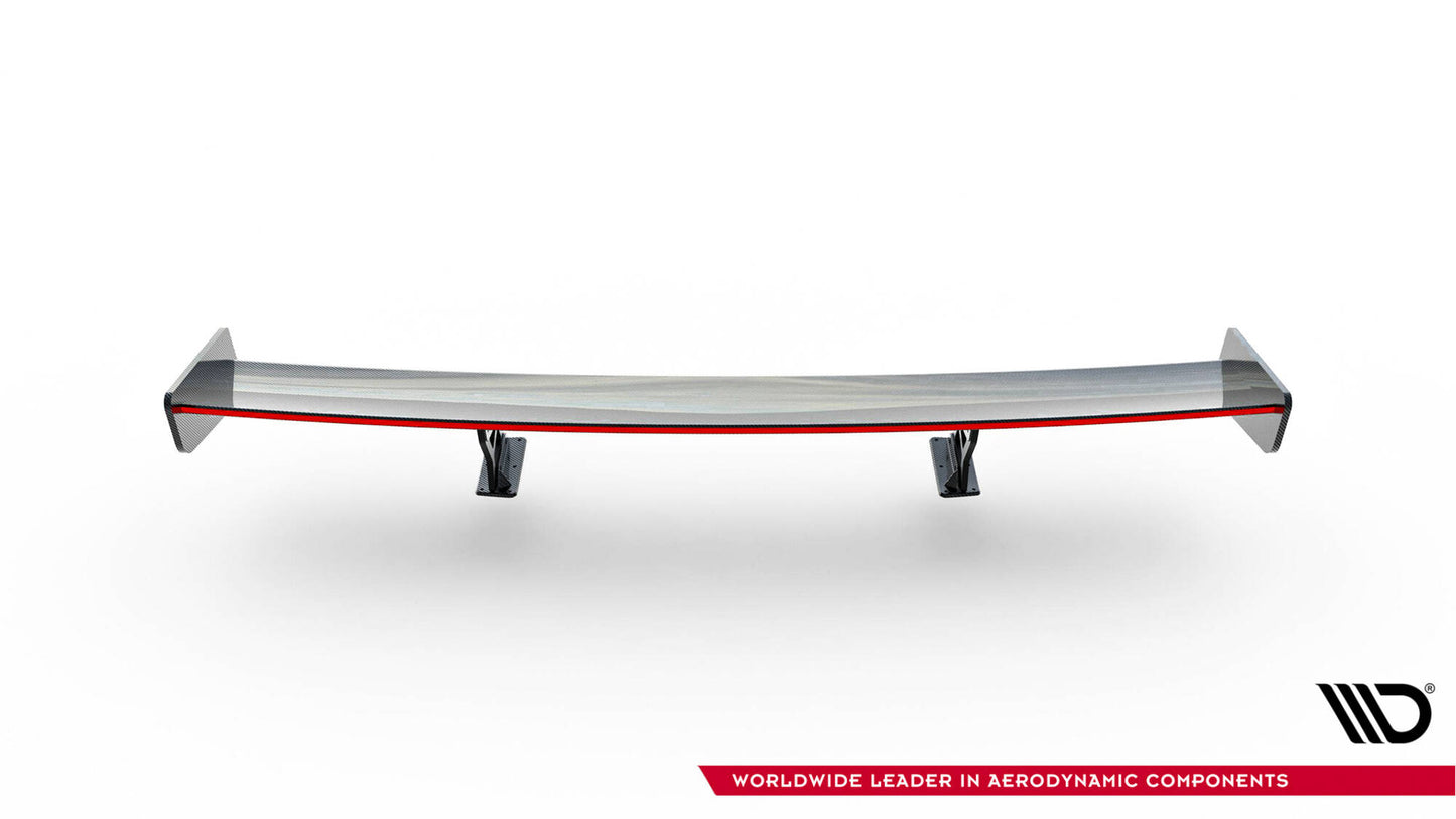 Carbon spoiler med interne parenteser lodret + LED BMW 3 / m3 coupe E92