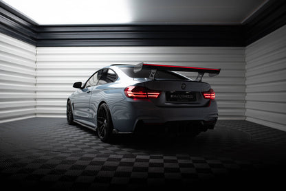 Carbon spoiler with internal brackets uprights + led bmw 4 f32 / 4 f32 m-pack coupe