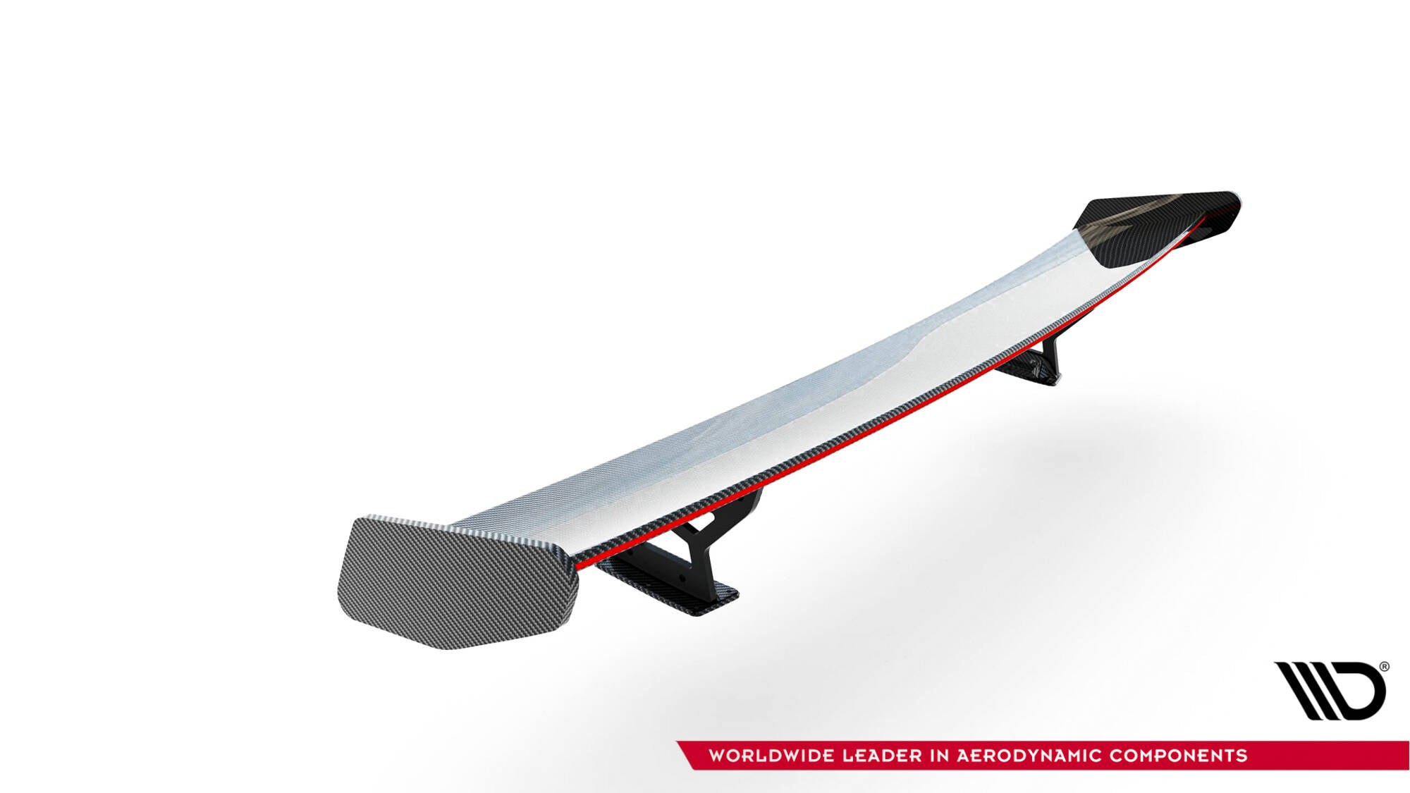 Carbon spoiler med interne parenteser lodret + LED BMW 5 / M5 siden G30 / F90