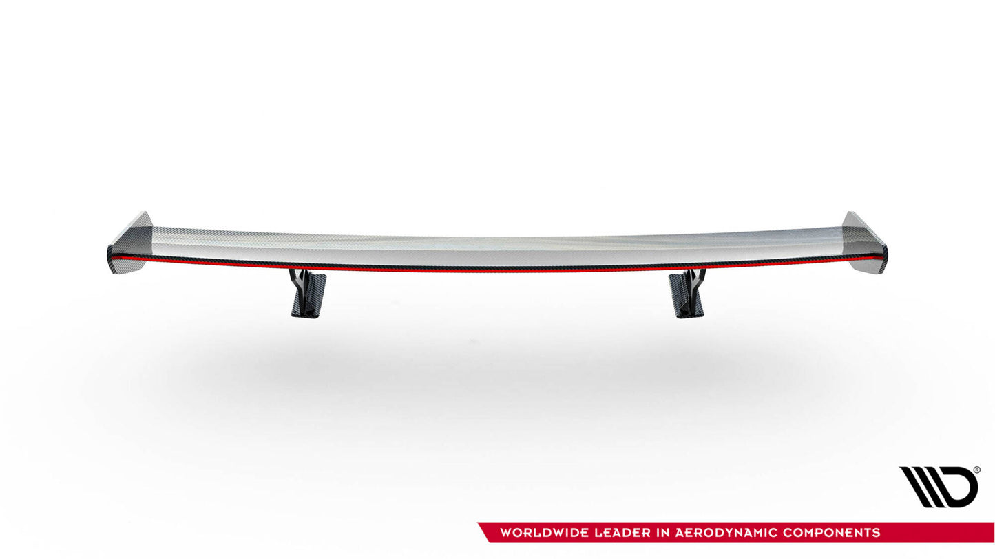 Carbon Spoiler with Internal Brackets Uprights + LED BMW 5 / M5 since G30 / F90