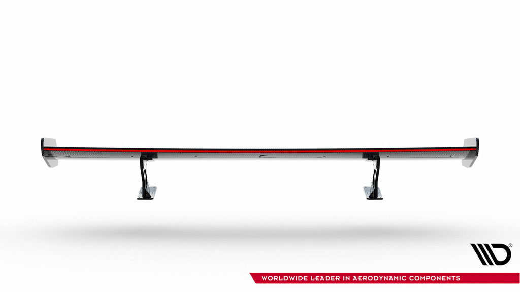 Carbon spoiler med interne parenteser lodret + LED BMW 5 / M5 siden G30 / F90