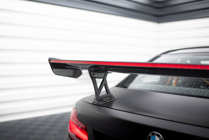 Carbon spoiler with internal brackets uprights + led bmw m2 f87 / 2 / 2 m-pack f22