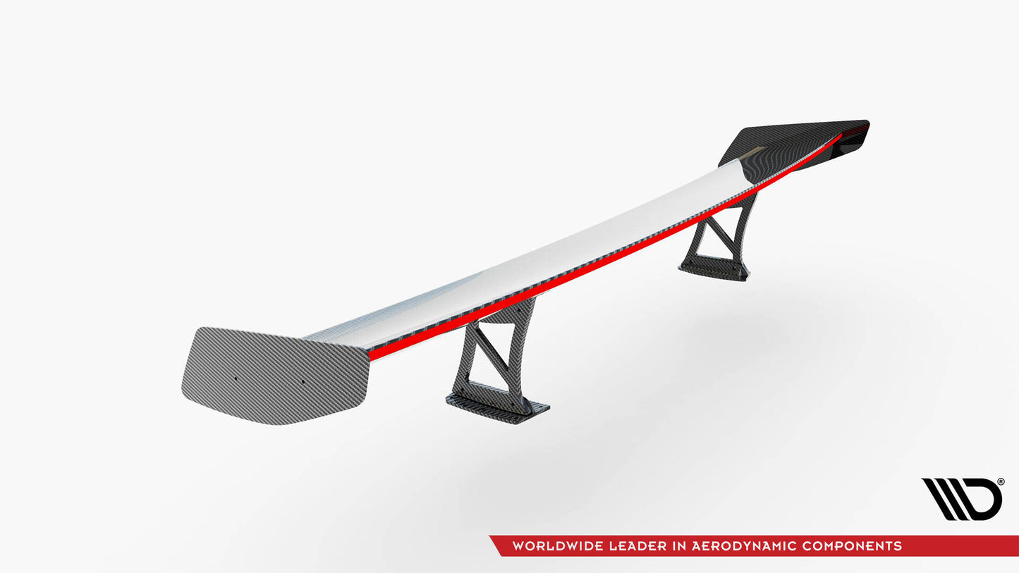 Carbon spoiler with internal brackets uprights + led bmw m2 f87 / 2 / 2 m-pack f22