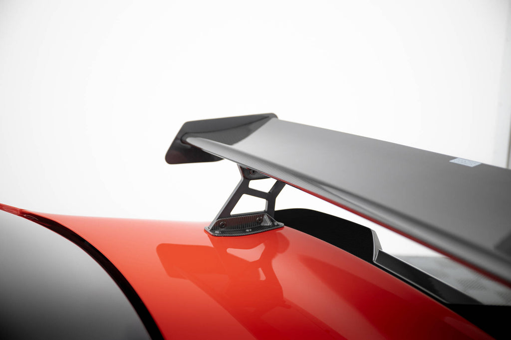 Carbon spoiler with internal brackets uprights + led bmw m2 g87