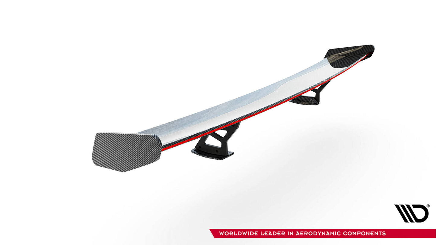 Carbon spoiler with internal brackets uprights + led bmw m2 g87