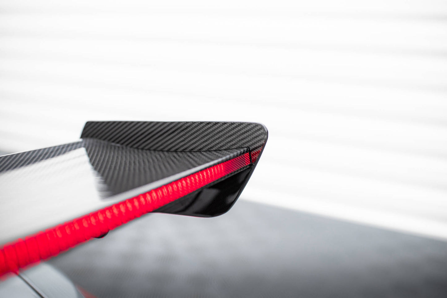 Carbon Spoiler with Internal Brackets Uprights + LED BMW M3 G80 / M340i G20 / 3 M-Pack G20 / 3 Standard G20