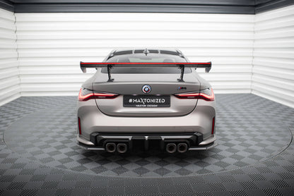 Carbon spoiler with internal brackets uprights + led bmw m4 g82 / g82 facelift / m440i / 4 m-pack g22 / g22 facelift