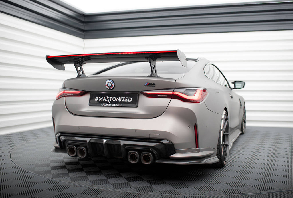 Carbon spoiler with internal brackets uprights + led bmw m4 g82 / g82 facelift / m440i / 4 m-pack g22 / g22 facelift