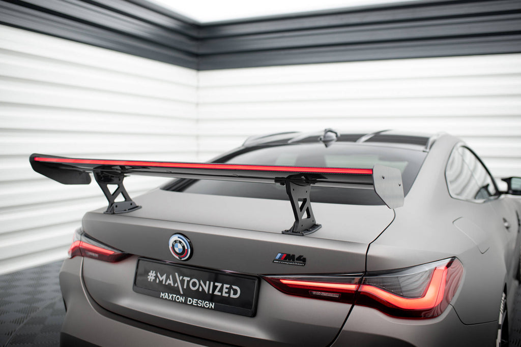 Carbon spoiler with internal brackets uprights + led bmw m4 g82 / g82 facelift / m440i / 4 m-pack g22 / g22 facelift