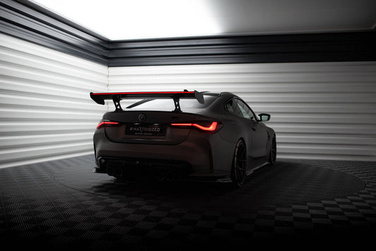 Carbon spoiler with internal brackets uprights + led bmw m4 g82 / g82 facelift / m440i / 4 m-pack g22 / g22 facelift