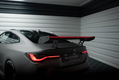 Carbon spoiler with internal brackets uprights + led bmw m4 g82 / g82 facelift / m440i / 4 m-pack g22 / g22 facelift