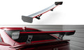 Carbon spoiler with internal brackets uprights + led honda civic si mk10