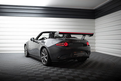 Carbon spoiler with internal brackets uprights + led mazda mx-5 nd (mk4)