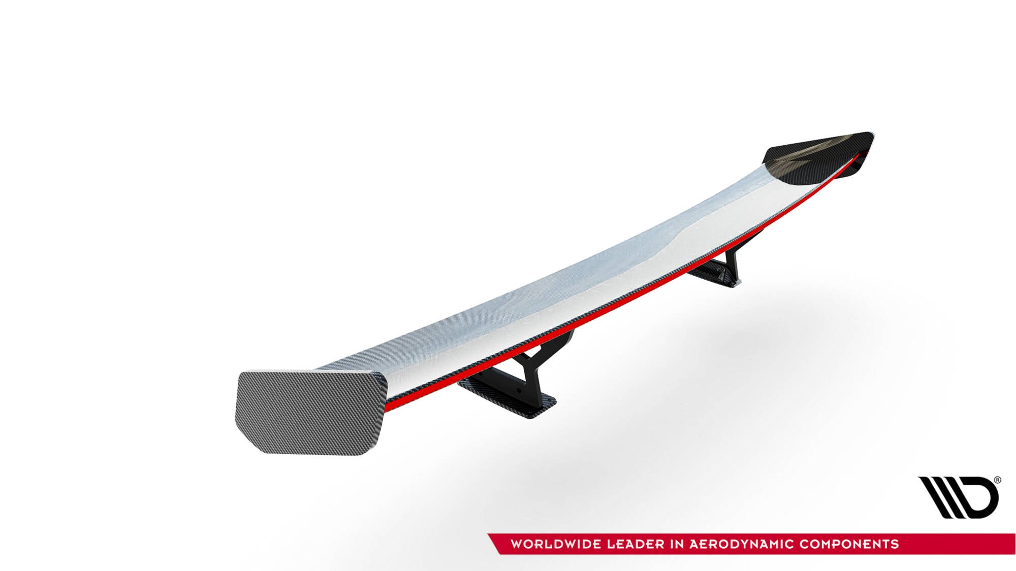 Carbon spoiler with internal brackets uprights + led mercedes-benz cla coupe c118 / c118 facelift