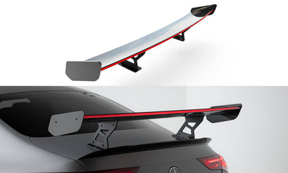 Carbon spoiler with internal brackets uprights + led mercedes-benz cla coupe c118 / c118 facelift