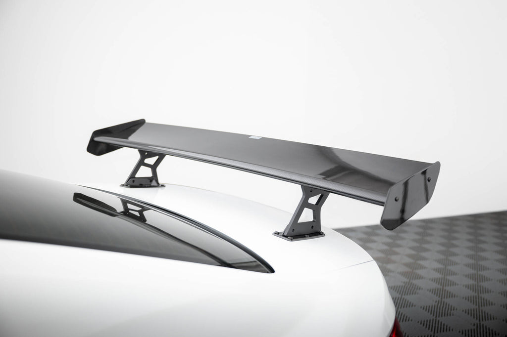 Carbon spoiler with internal brackets uprights + led volkswagen jetta gli mk7