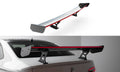 Carbon spoiler with internal brackets uprights + led volkswagen jetta gli mk7