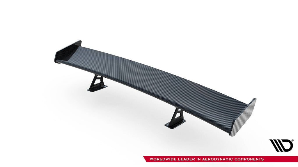 Carbon spoiler with internal brackets uprights + led volkswagen jetta gli mk7