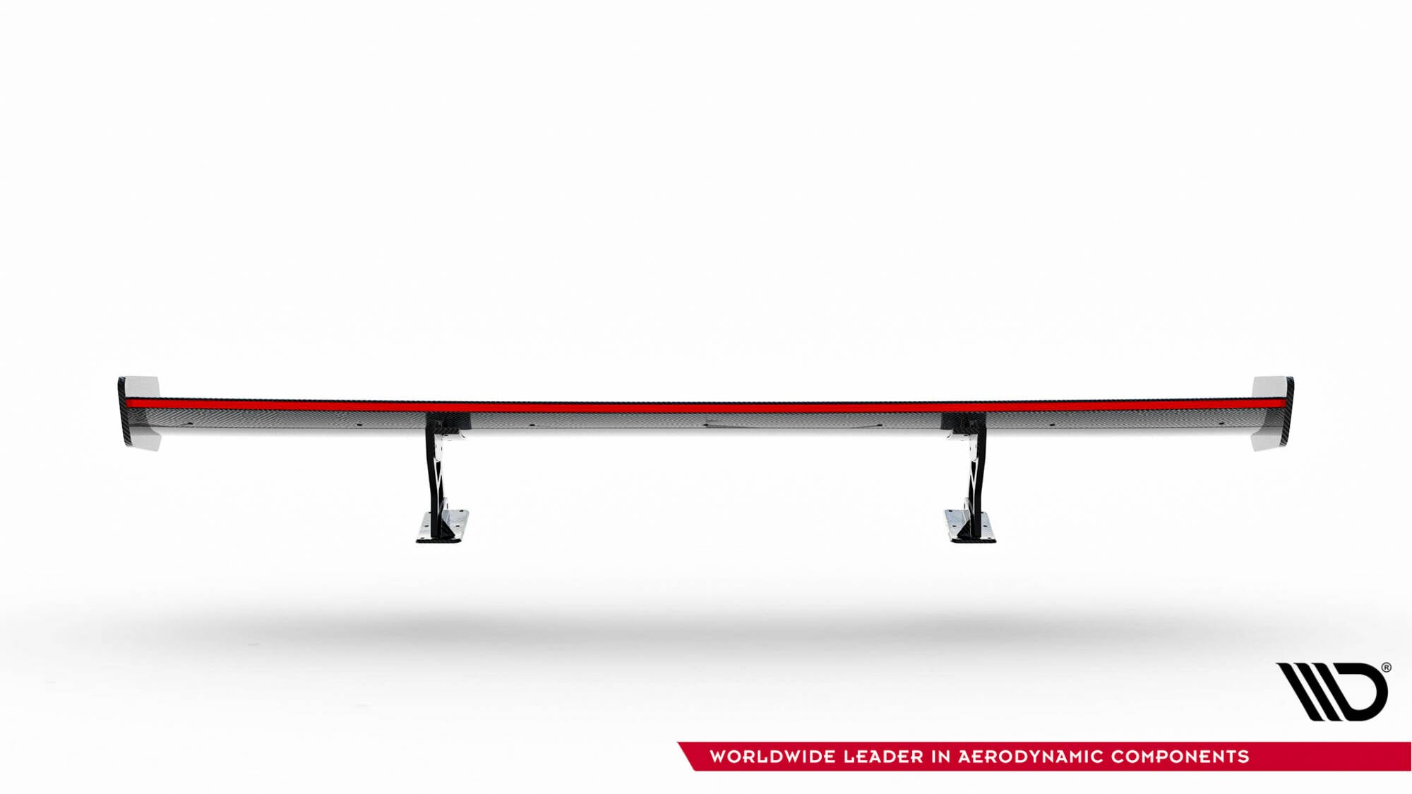 Carbon spoiler with internal brackets uprights + led volkswagen jetta gli mk7