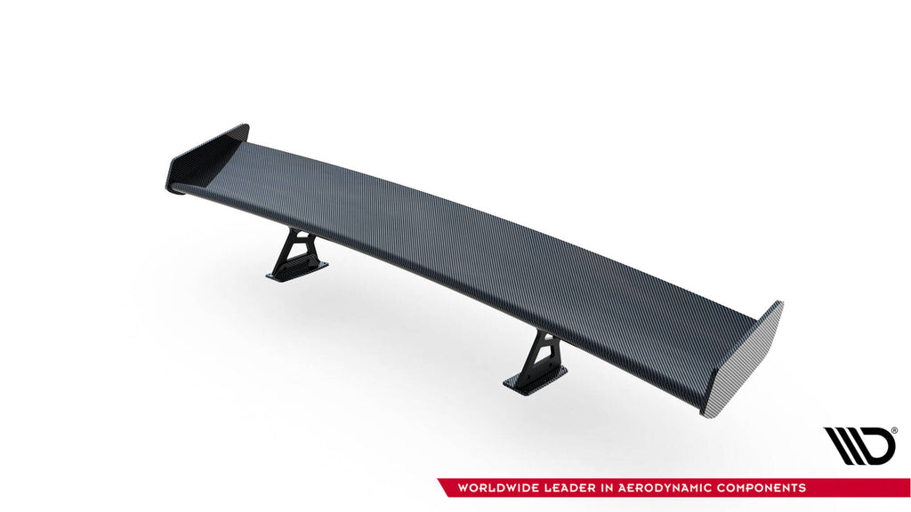 Carbon spoiler with internal brackets uprights + led volkswagen jetta gli mk7