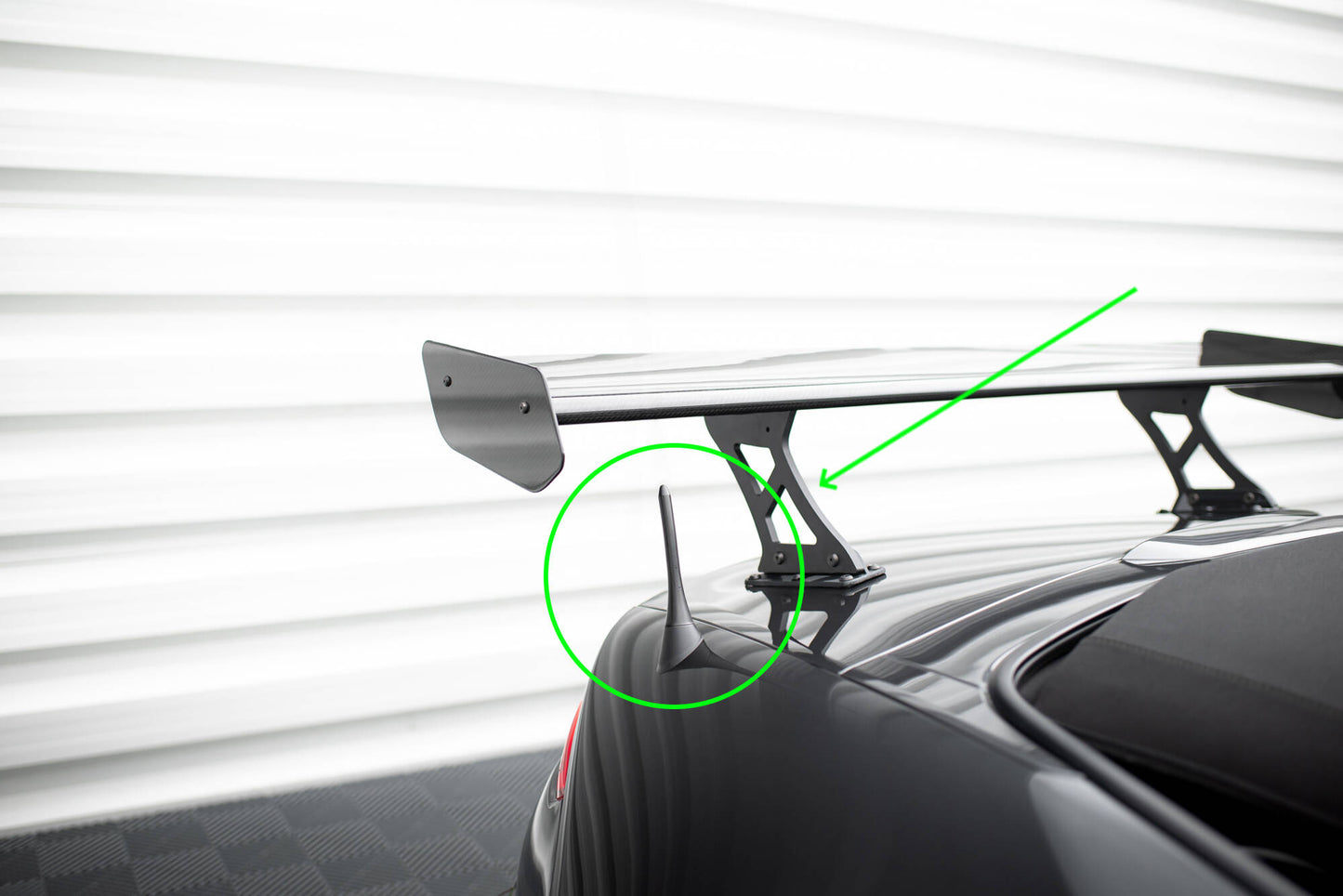 Carbon spoiler with internal brackets uprights mazda mx-5 nd (mk4)