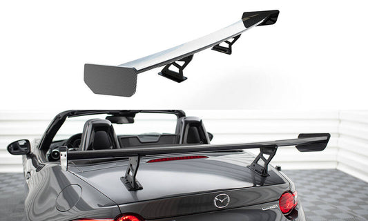 Carbon spoiler with internal brackets uprights mazda mx-5 nd (mk4)
