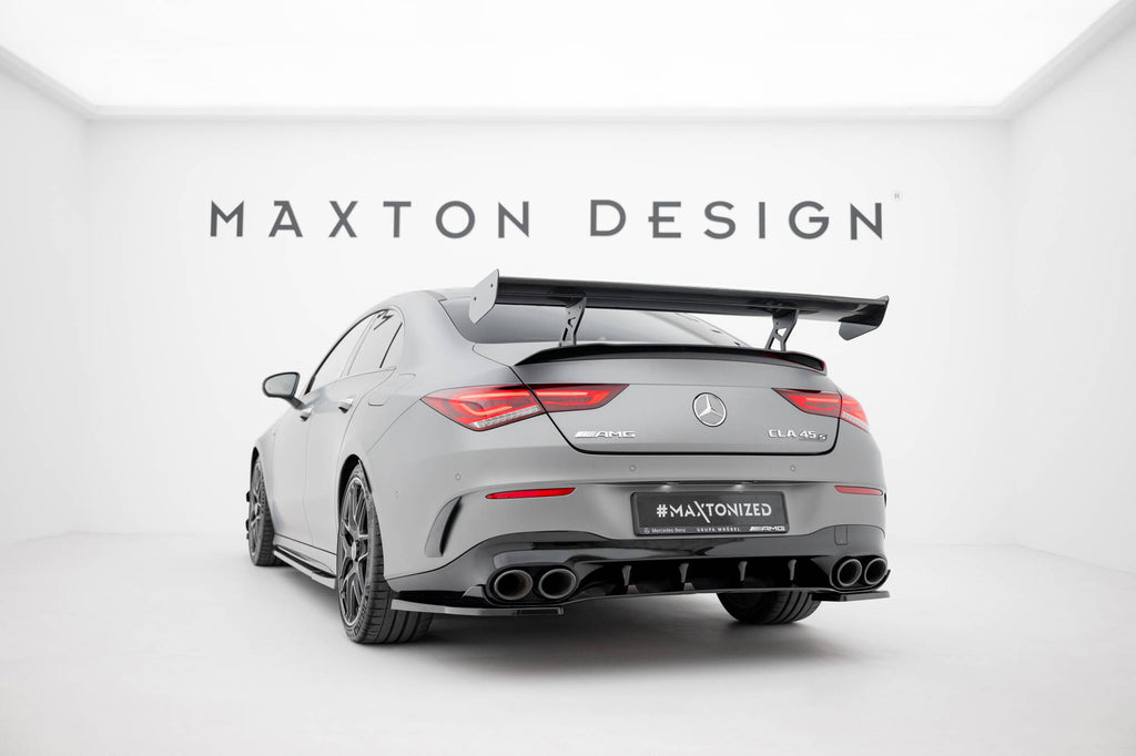 Carbon spoiler with internal brackets uprights mercedes-benz cla coupe c118 / c118 facelift