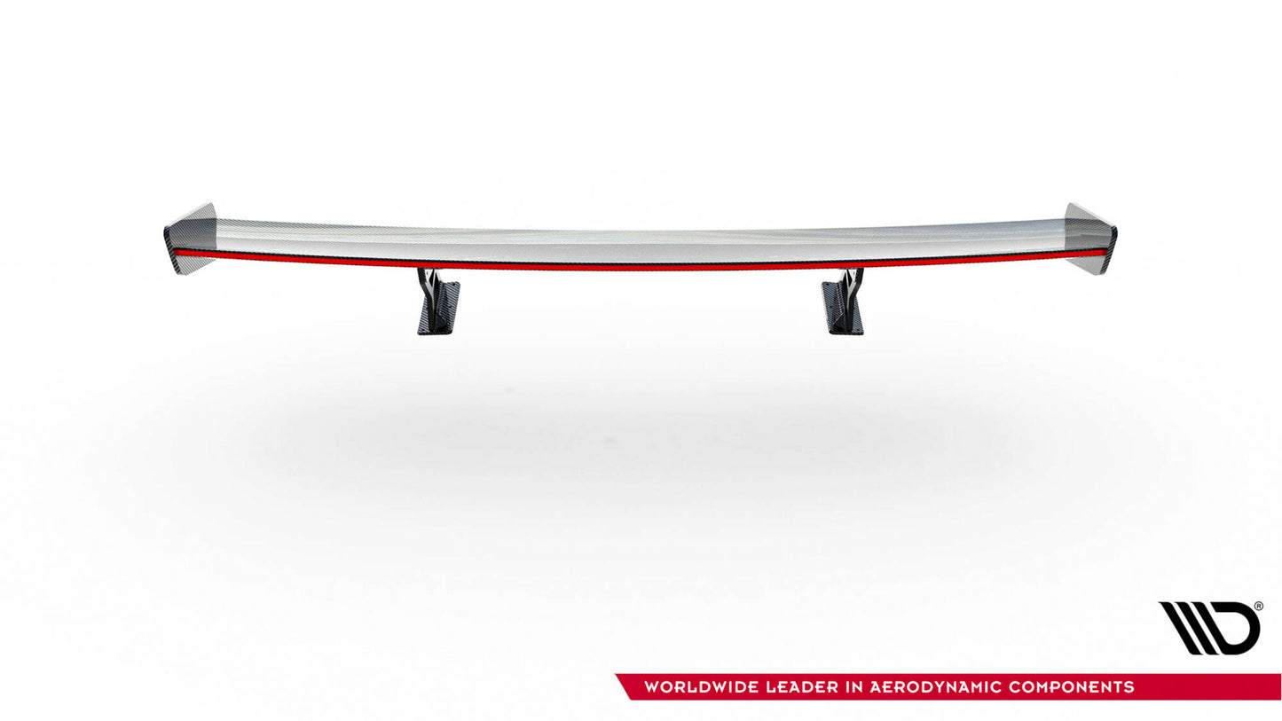 Carbon Spoiler with Internal Brackets Uprights v.1 + LED BMW 1 m E82