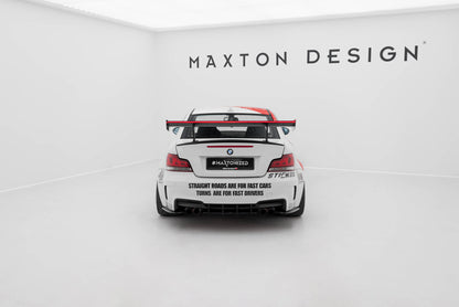 Carbon Spoiler with Internal Brackets Uprights v.1 + LED BMW 1 m E82