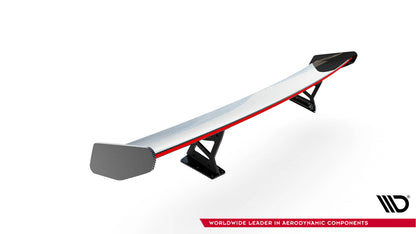 Carbon Spoiler with Internal Brackets Uprights v.1 + LED Porsche 718 Cayman 982C