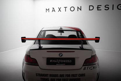 Carbon Spoiler with Internal Brackets Uprights v.2 + LED BMW 1 m E82