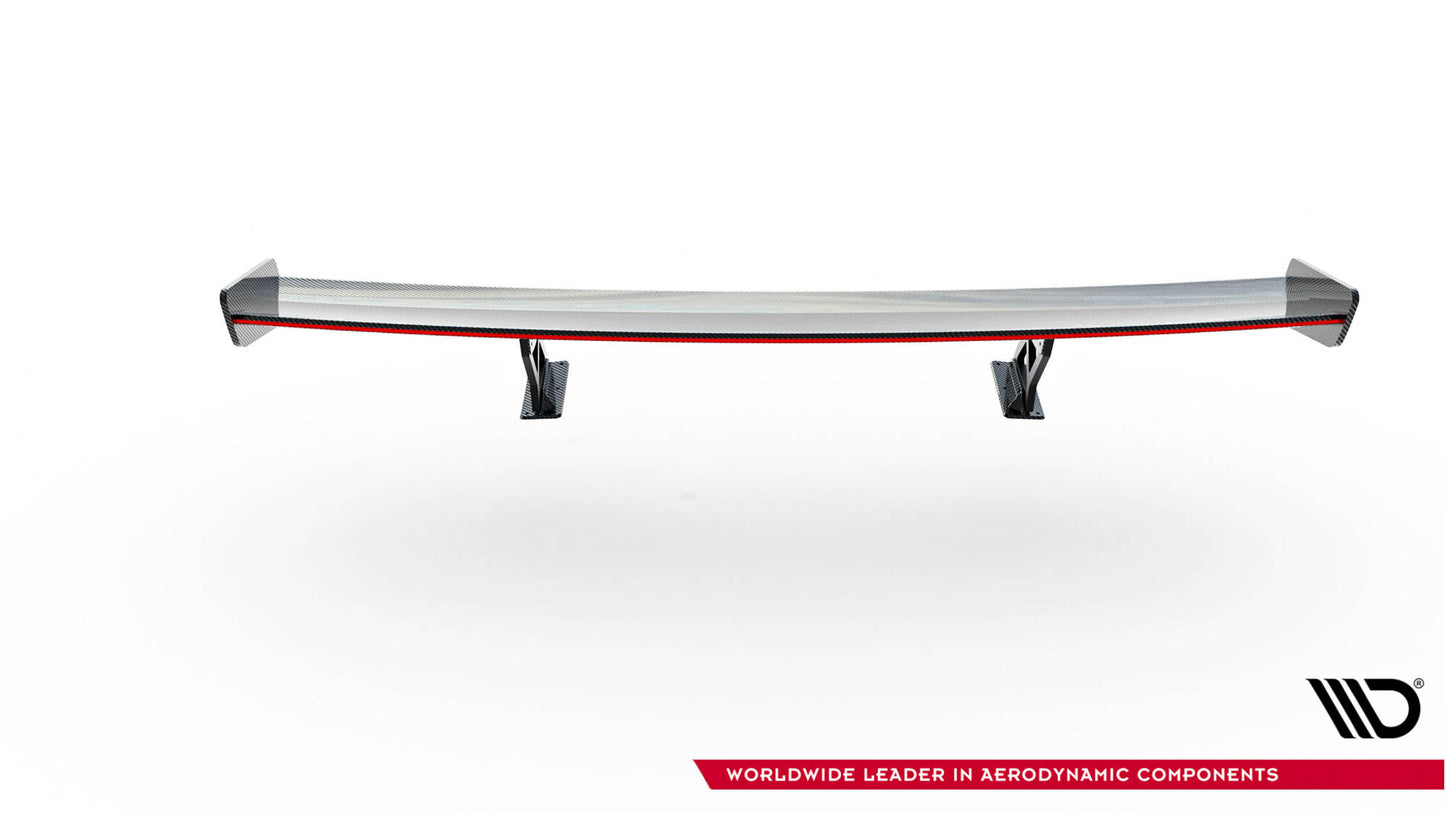 Carbon Spoiler with Internal Brackets Uprights v.2 + LED BMW 1 m E82