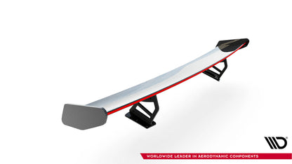 Carbon Spoiler with Internal Brackets Uprights v.2 + LED Porsche 718 Cayman 982C