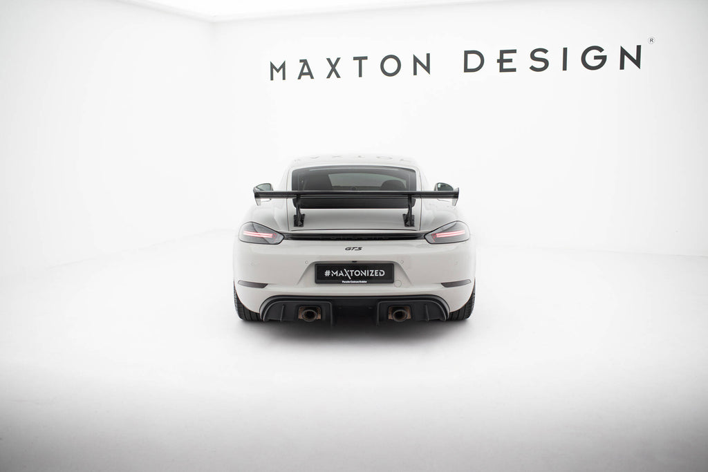 Hiilpoileri sisäisillä suluilla pystyssä V.2 Porsche 718 Cayman 982c