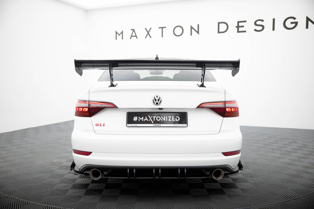 Carbon spoiler with internal brackets uprights volkswagen jetta gli mk7