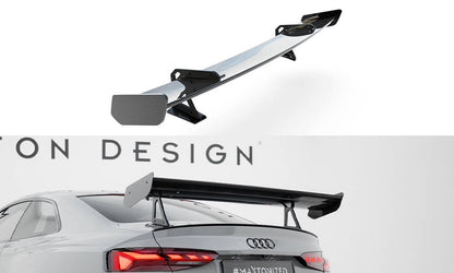 Carbon spoiler with upper swan mounting  audi a5 / a5 s-line / s5 / rs5 coupe f5 / f5 facelift