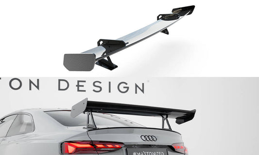 Carbon spoiler with upper swan mounting  audi a5 / a5 s-line / s5 / rs5 coupe f5 / f5 facelift