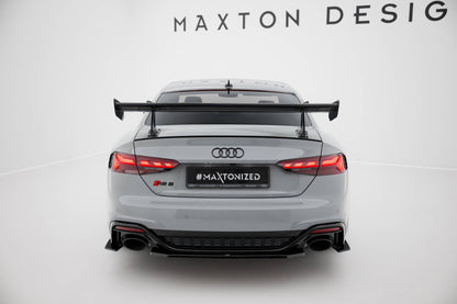 Carbon spoiler with upper swan mounting  audi a5 / a5 s-line / s5 / rs5 coupe f5 / f5 facelift
