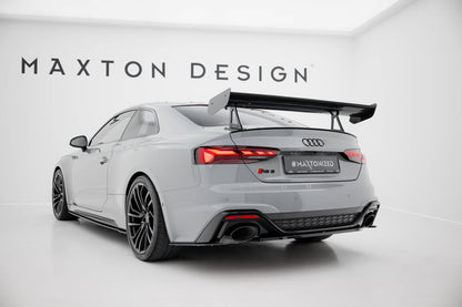 Carbon spoiler with upper swan mounting  audi a5 / a5 s-line / s5 / rs5 coupe f5 / f5 facelift