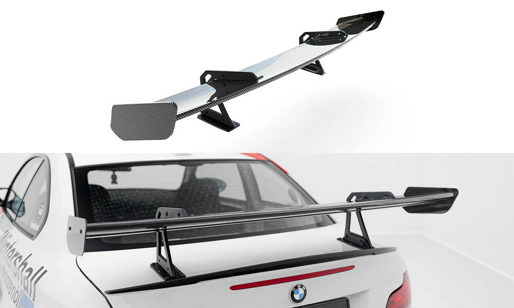 Carbon spoiler with upper swan mounting  bmw 1 m e82