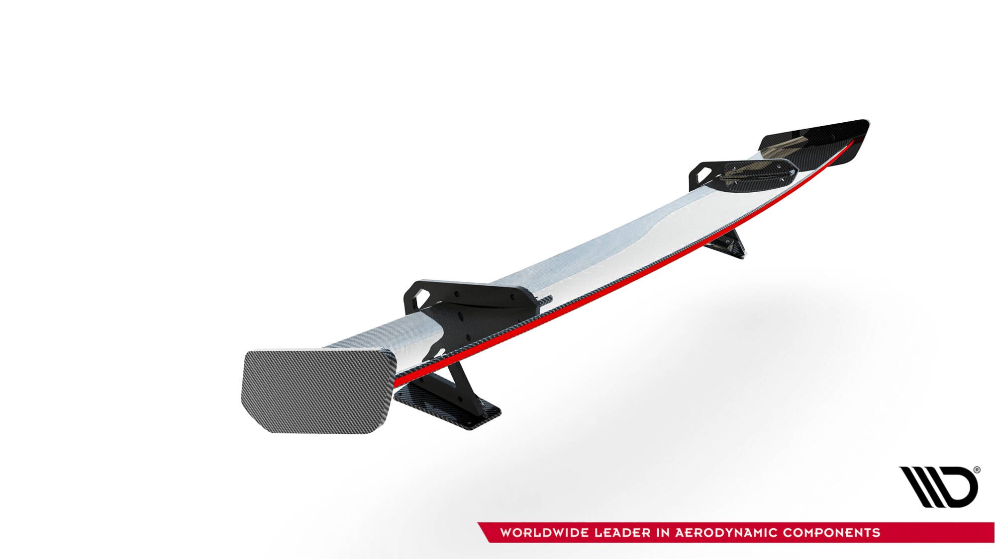 Carbon spoiler med øvre svanemontering + LED Audi A5 / A5 S-linje / S5 / RS5 Coupe F5 / F5 ansigtsløftning