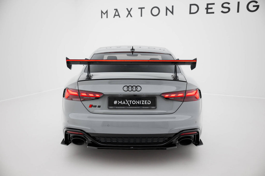 Carbon spoiler med øvre svanemontering + LED Audi A5 / A5 S-linje / S5 / RS5 Coupe F5 / F5 ansigtsløftning