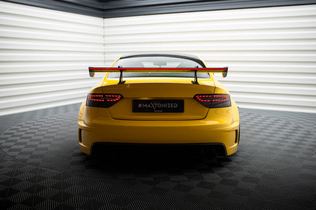 Carbon spoiler with upper swan mounting + led audi a5 coupe 8t