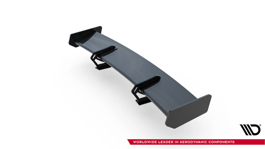 Carbon spoiler with upper swan mounting + led audi a5 coupe 8t