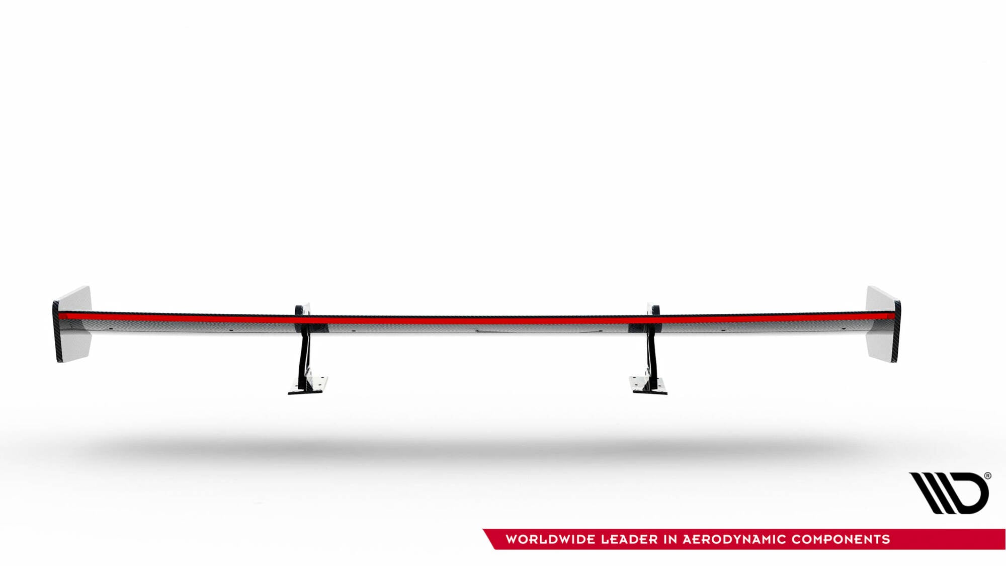 Carbon spoiler with upper swan mounting + led audi a5 coupe 8t