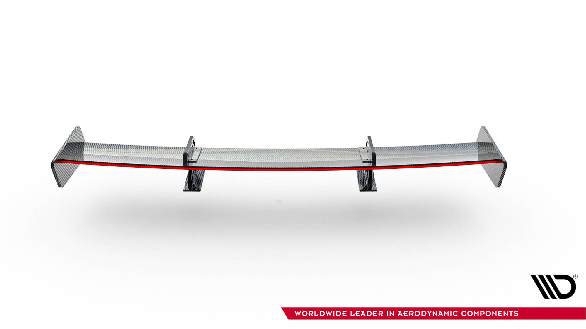 Carbon spoiler with upper swan mounting + led audi a5 coupe 8t